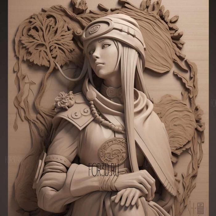 st Mei Terumi FROM NARUTO 3 stl model for CNC