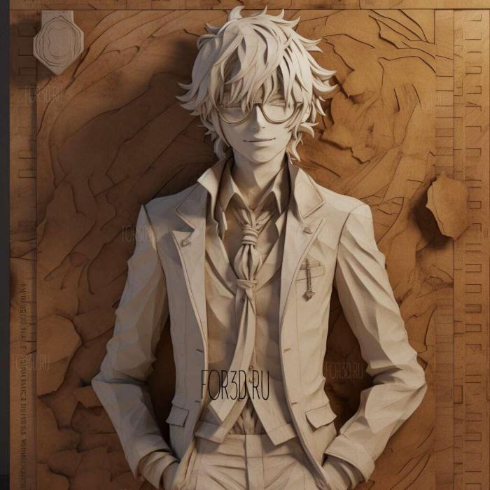 st Daisuke Kirii from Bungo Stray Dogs 4 stl model for CNC