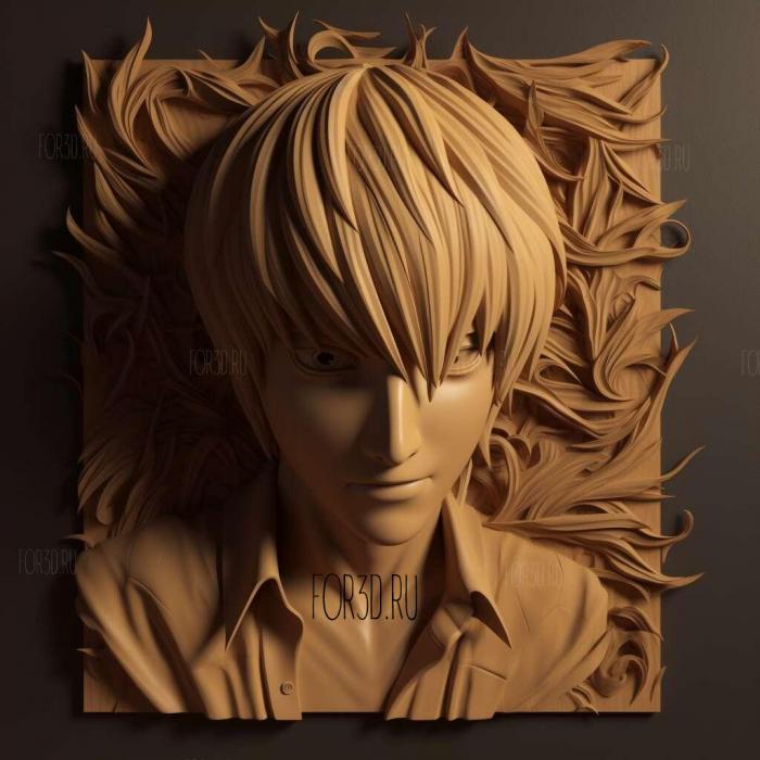 st Light Yagami FROM NARUTO 4 stl model for CNC