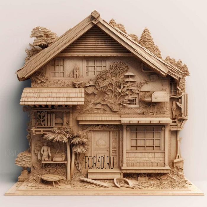 A Home for Dwebble Ishizumai Take Back Your House 2 stl model for CNC