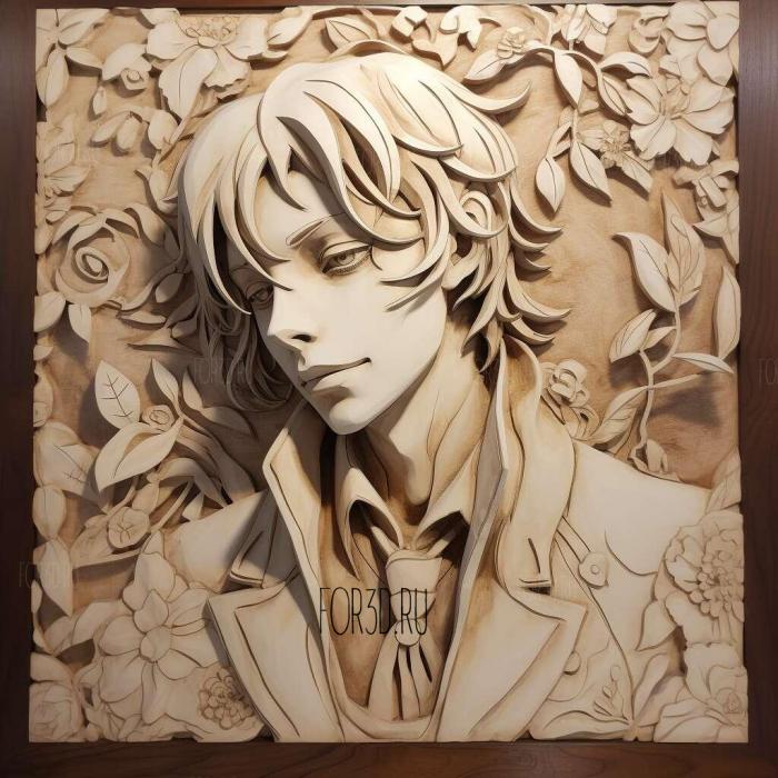 st Tatte Suehiro from Bungo Stray Dogs 1 stl model for CNC