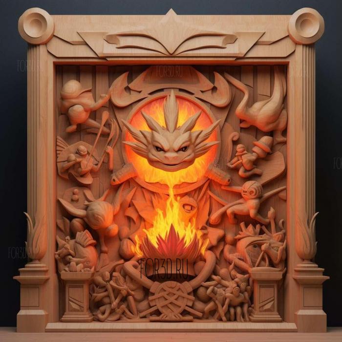 st All Fired Up Fire Pokmon League Opening Ceremony 1 stl model for CNC