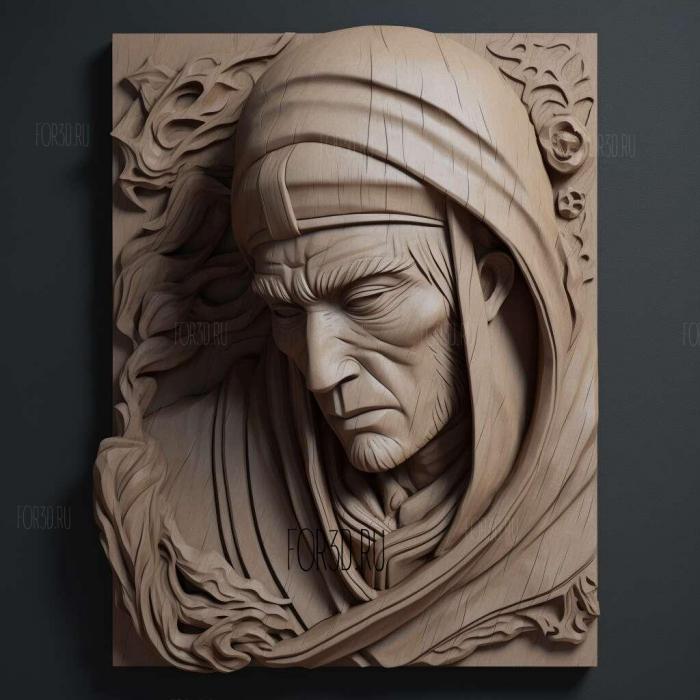 st Hidan FROM NARUTO 4 stl model for CNC