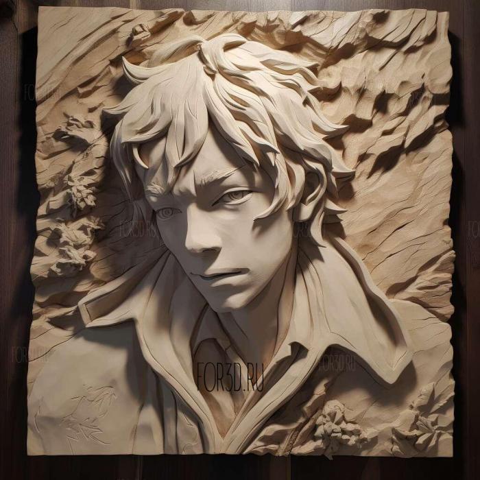 Ono Daisuke from Bungo Stray Dogs 2 stl model for CNC