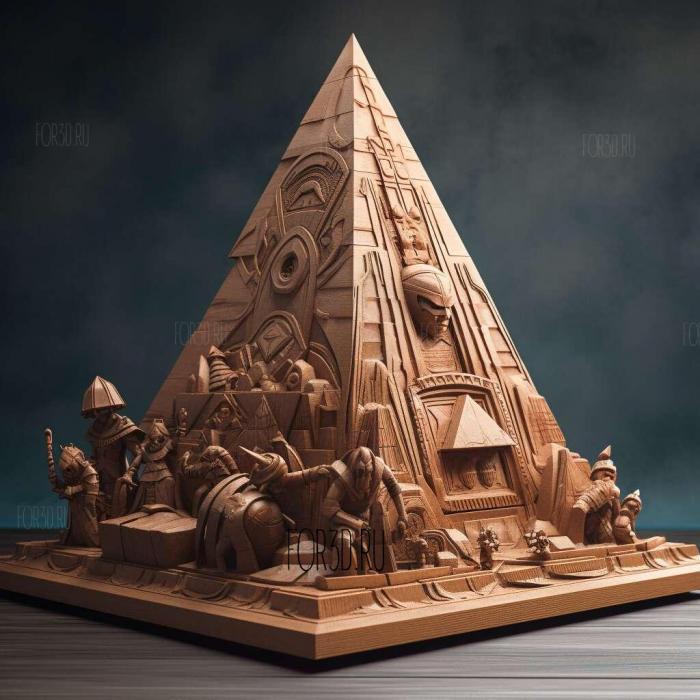 st Overjoyed Battle Pyramid Again VS Registeel 2 stl model for CNC