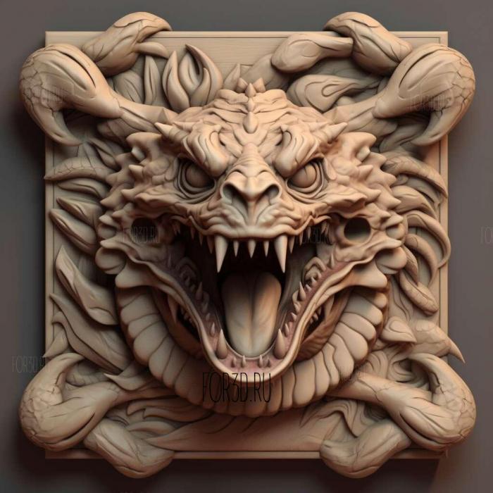 st Fangs for Nothin Fusube Gyms Dragons Fangfrom Pokemon 2 stl model for CNC