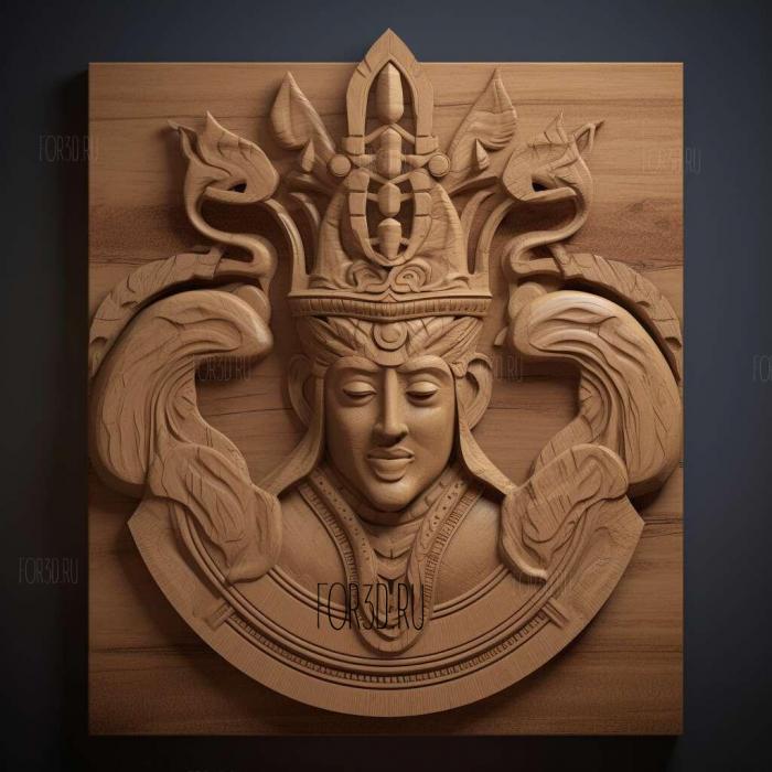 st A Crowning Achievement Yadoking Kings Symbol 2 stl model for CNC