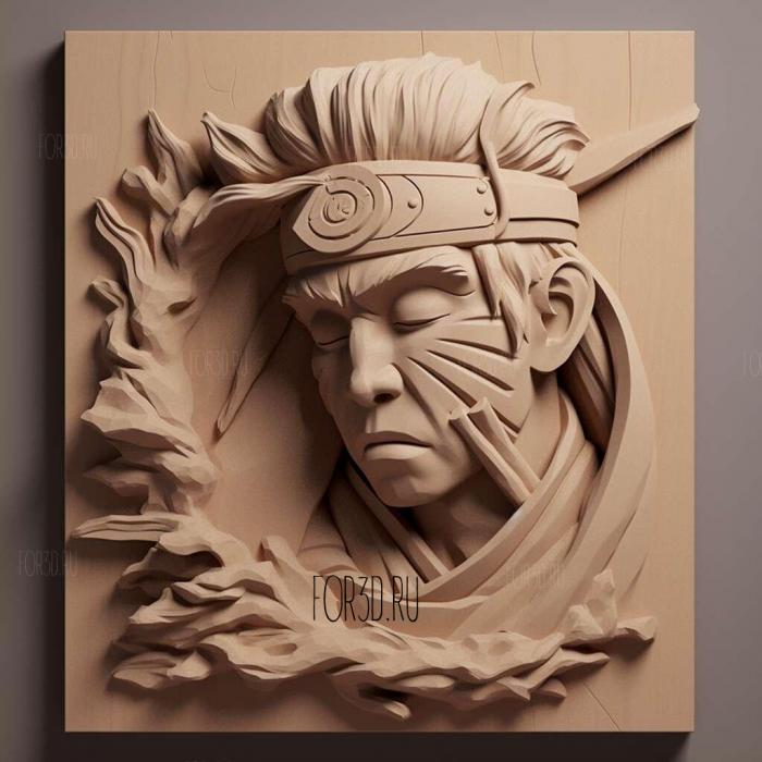 st Mayt Guy FROM NARUTO 3 stl model for CNC