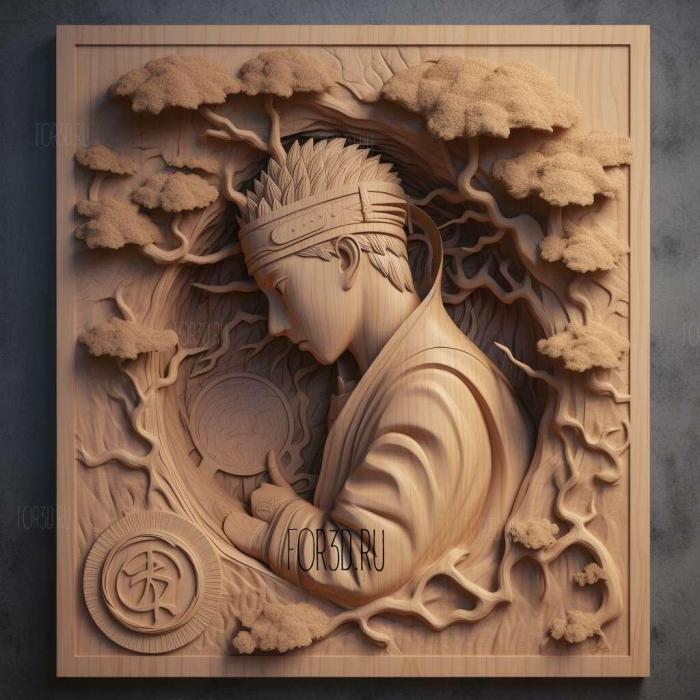 st Sasuke IS Quiet FROM NARUTO 1 stl model for CNC