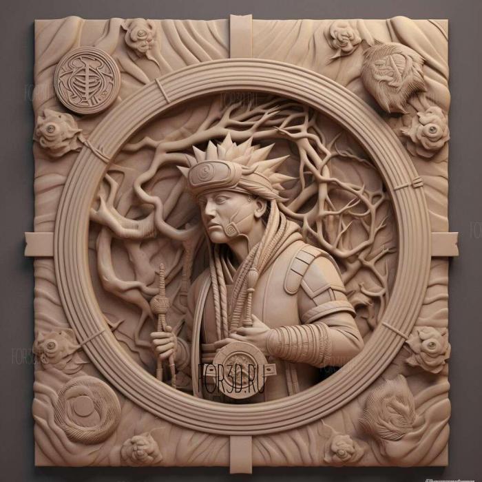 st Ranmaru from Naruto 1 stl model for CNC