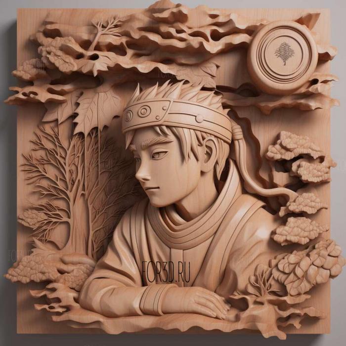 Tenten FROM NARUTO 3 stl model for CNC