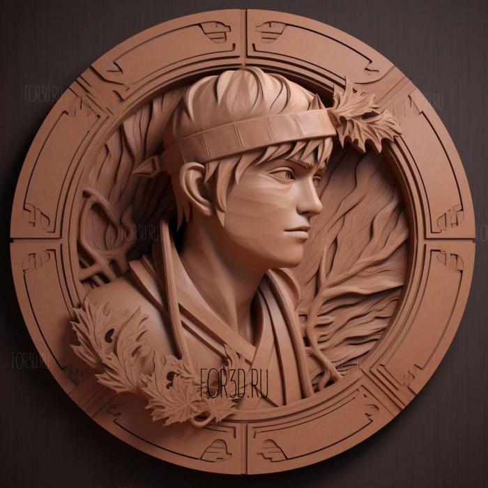 Tenten FROM NARUTO 4 stl model for CNC