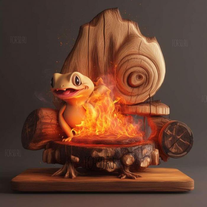 st Pokmon Food Fight Burn Kabigonfrom Pokemon 4 stl model for CNC