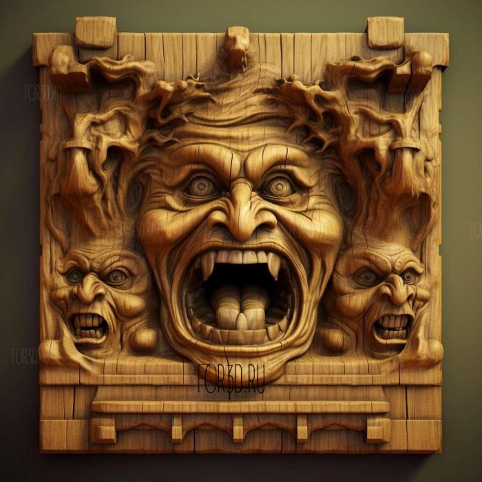 st An Angry Combeenation Beequen of the Amber Castle 4 3d stl модель для ЧПУ