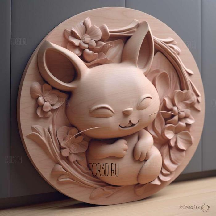 st I Feel Skitty Eneco and Aromatherapy 1 stl model for CNC