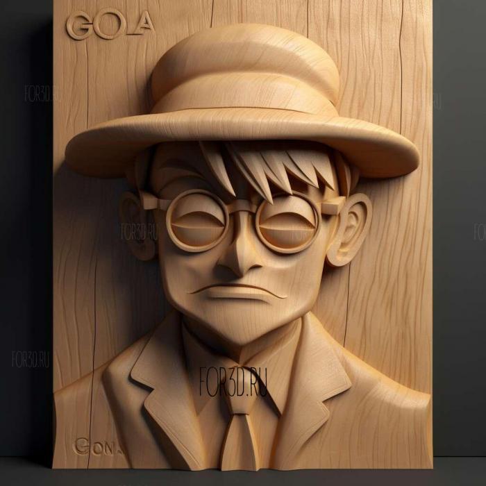 st Detective Conan Gosho Aoyama 3 stl model for CNC
