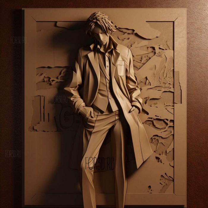 st Chu Nakahara from Bungo Stray Dogs 3 stl model for CNC