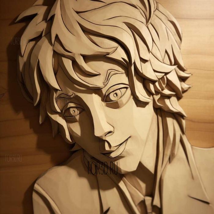 st Chu Nakahara from Bungo Stray Dogs 4 stl model for CNC