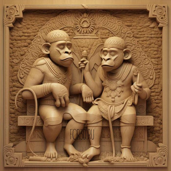 Aipom and Circumstance Eipam and the King 2 3d stl модель для ЧПУ
