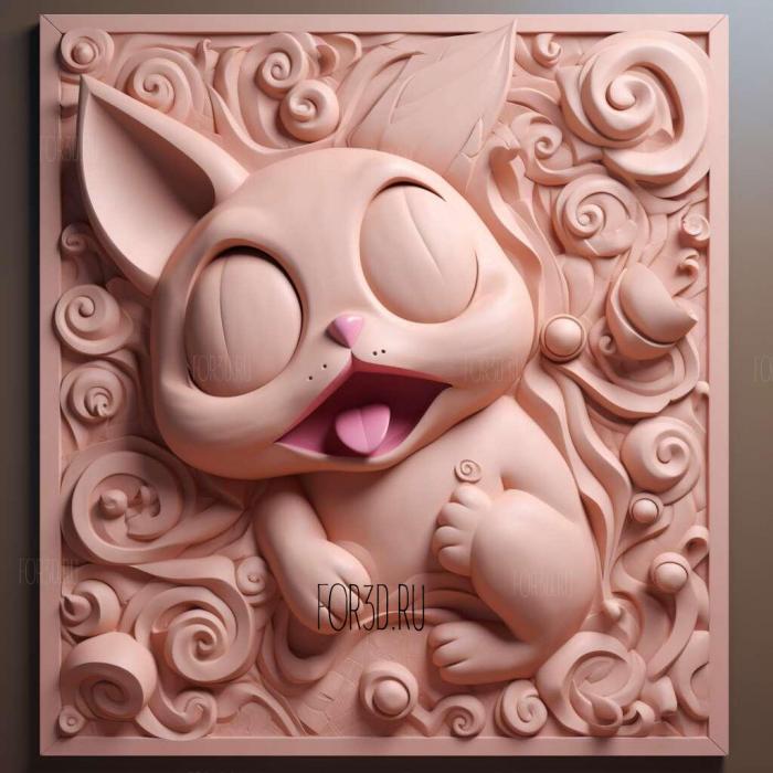 st The Song of Jigglypuff Sing Purinfrom Pokemon 1 stl model for CNC