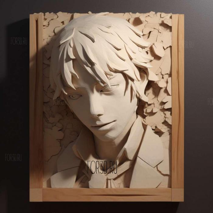 st Takuichi Aoki from Bungo Stray Dogs 2 stl model for CNC