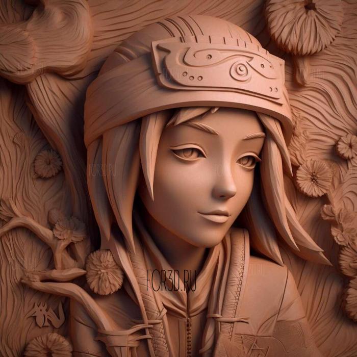 st Katrin FROM NARUTO 1 stl model for CNC