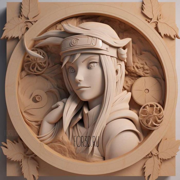 st Katrin FROM NARUTO 2 stl model for CNC