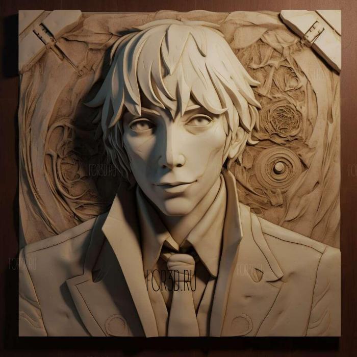 st Atsushi Ono from Bungo Stray Dogs 2 stl model for CNC