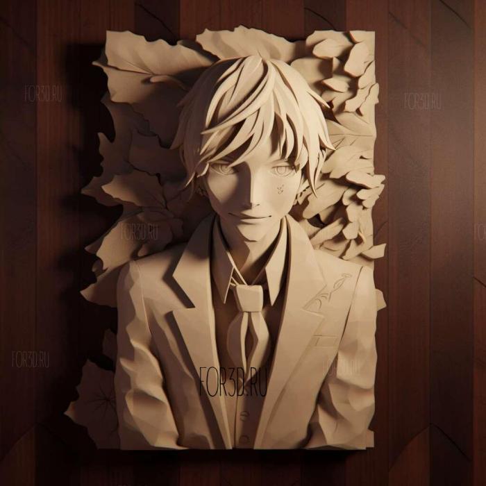 st Atsushi Ono from Bungo Stray Dogs 3 stl model for CNC
