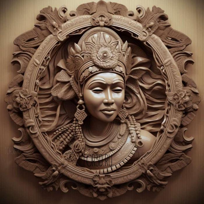 Megawati Sukarnoputri 2 stl model for CNC