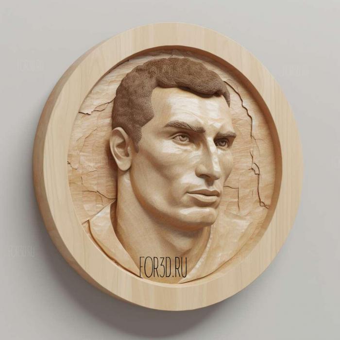 Wladimir Klitschko 1 stl model for CNC