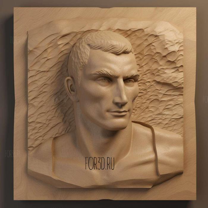 Wladimir Klitschko 2 stl model for CNC