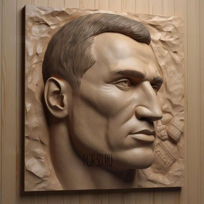 Wladimir Klitschko 3 stl model for CNC