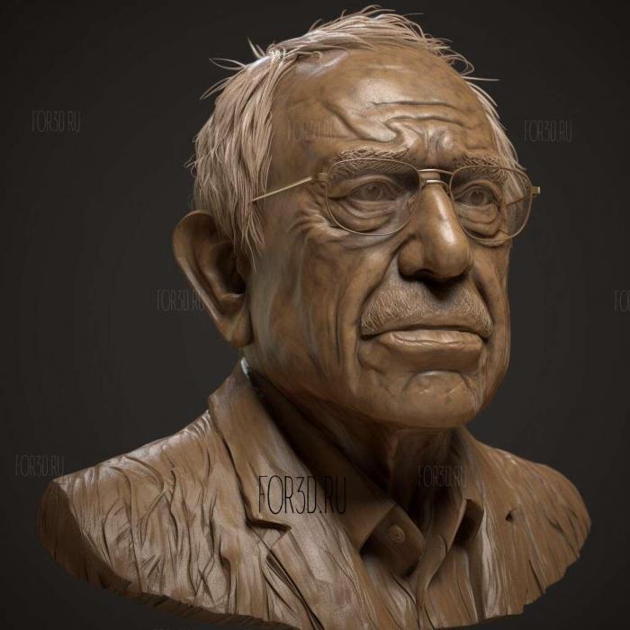 Bernie Sanders game ready not rigged character 4 stl model for CNC