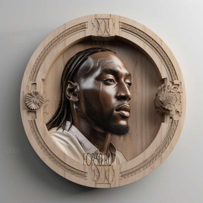 Kawhi Leonard ure 2 stl model for CNC