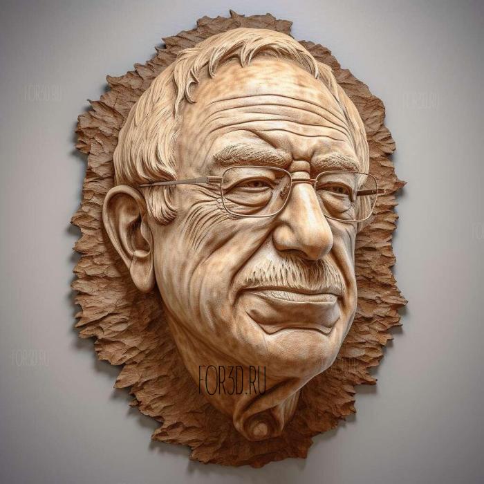 Bernie Sanders head 3 stl model for CNC