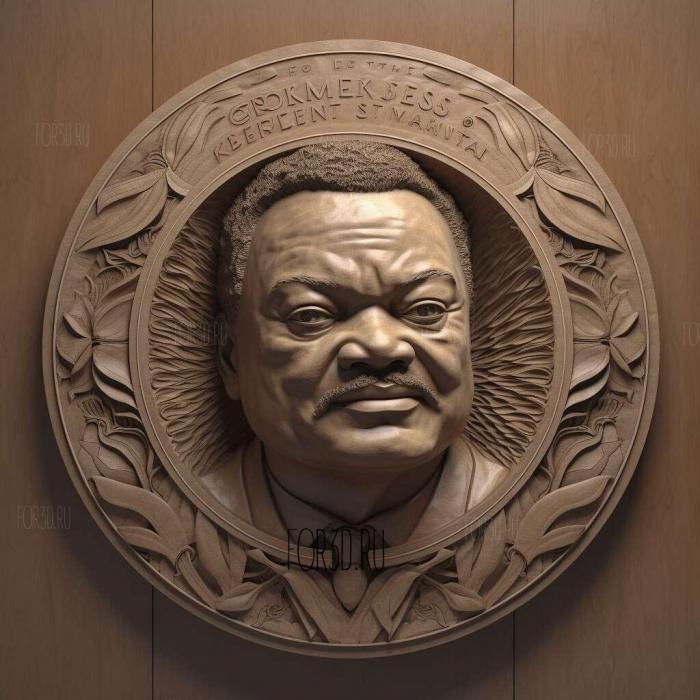 Rev Jesse Jackson 2 stl model for CNC