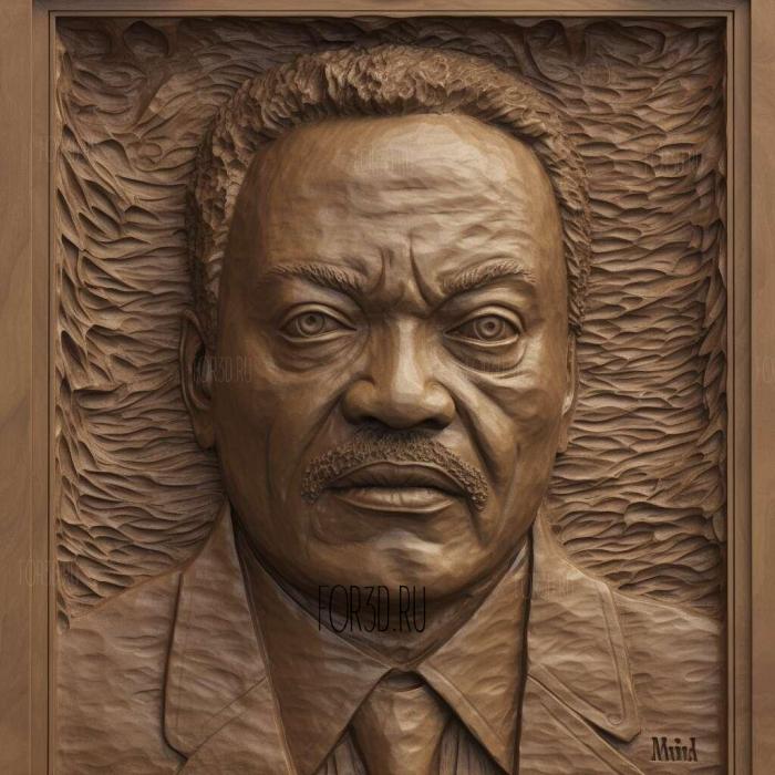 Rev Jesse Jackson 3 stl model for CNC