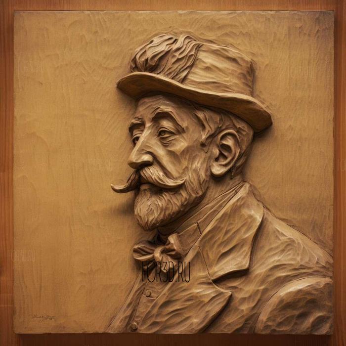 st Henri de Toulouse Lautrec 1 stl model for CNC