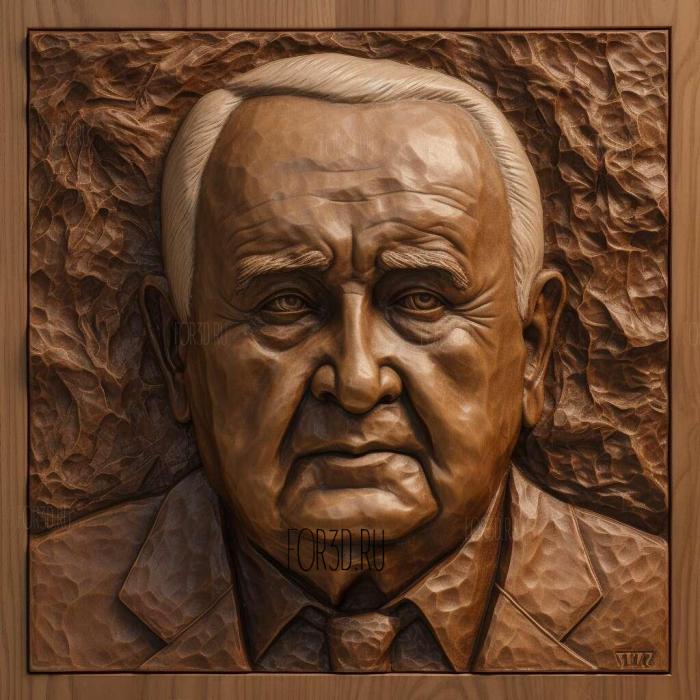 Mikhail Gorbachev 1 stl model for CNC