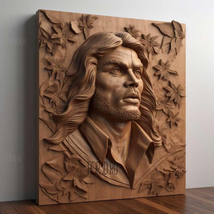 Che Guevara guerrilla leader 4 stl model for CNC