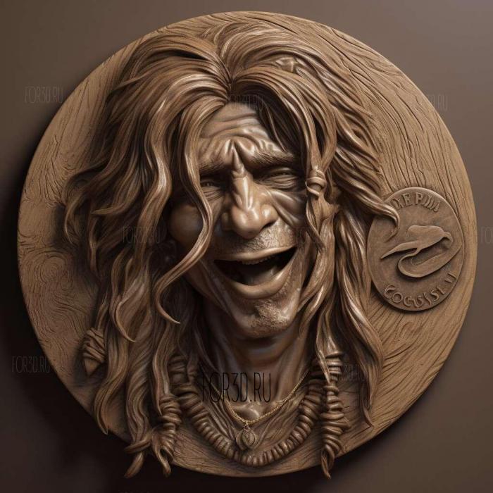 steven tyler Aerosmith 2 stl model for CNC