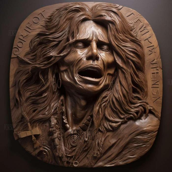 steven tyler Aerosmith 3 stl model for CNC