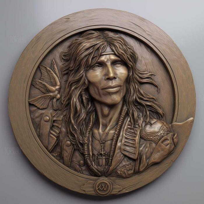 steven tyler Aerosmith 4 stl model for CNC