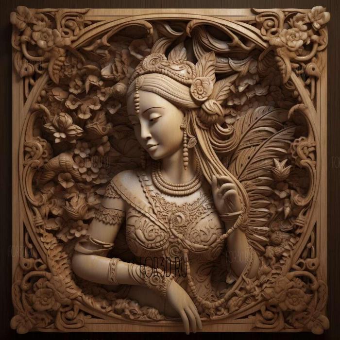 Megawati Sukarnoputri 1 stl model for CNC