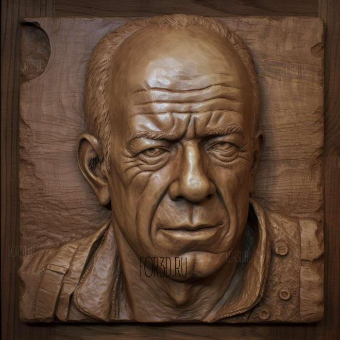 John McClane Bruce Willis 2 stl model for CNC