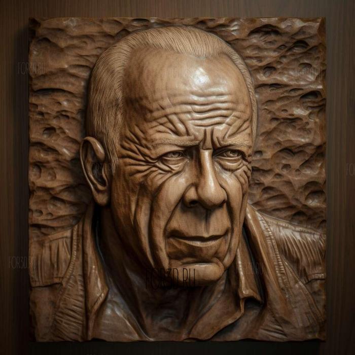 John McClane Bruce Willis 3 stl model for CNC