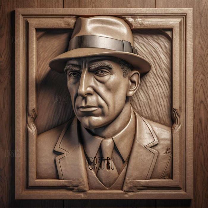 Lucky Luciano criminal mastermind 1 stl model for CNC