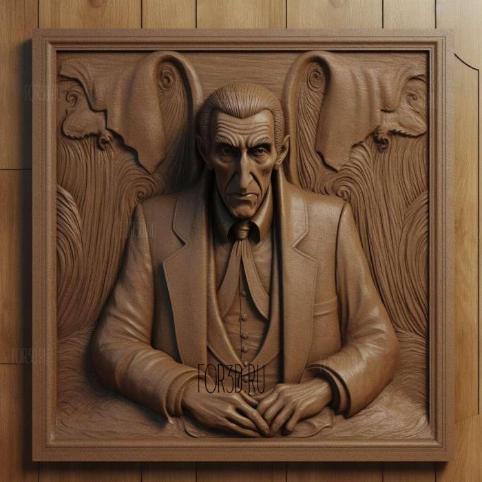 Count Dracula Dracula Bela ugosi 1 stl model for CNC