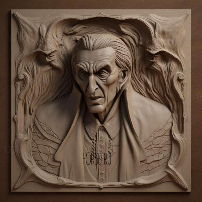 Count Dracula Dracula Bela ugosi 2 stl model for CNC